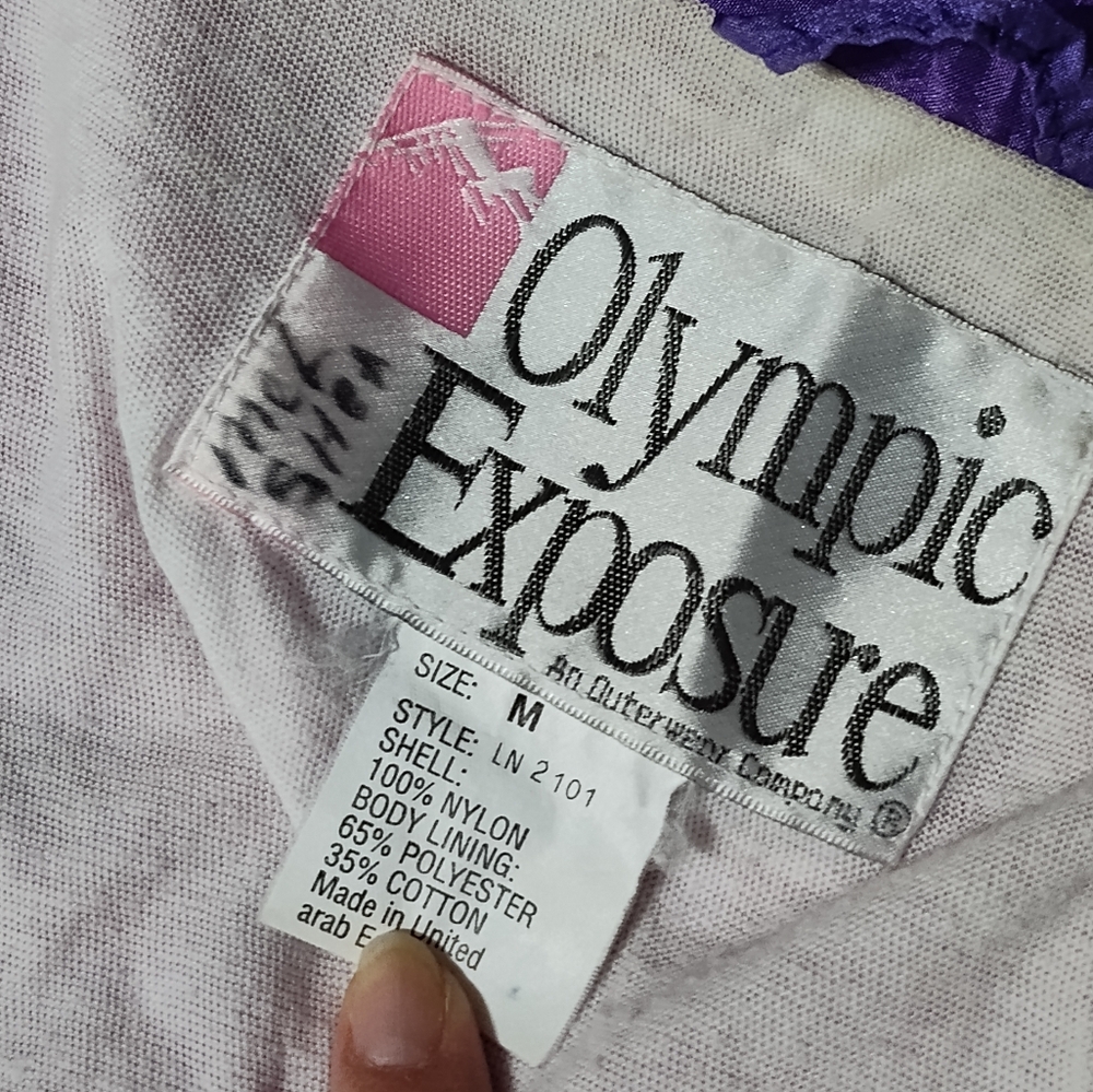 Vintage Olympic exposure windbreaker size M - Picture 6 of 7